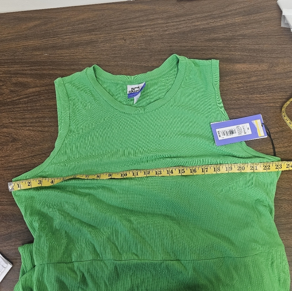 Future Collective Dresses Nwt Future Collective Kahlana Barfield Brown Ribbed - Picture 6 of 9